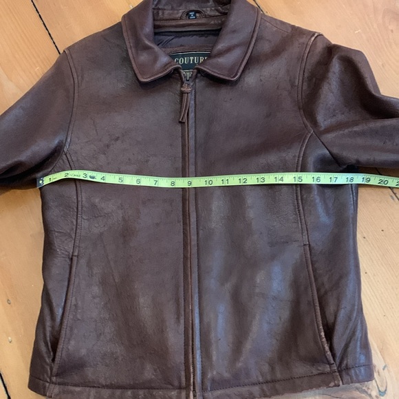 Leather Bomber Style Jacket - Picture 16 of 16